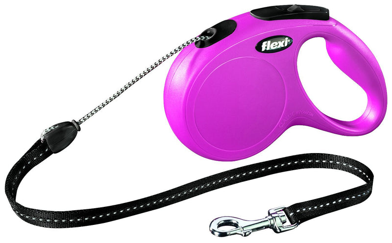 11796 flexi New CLASSIC, cord leash, M: 5 m, pink