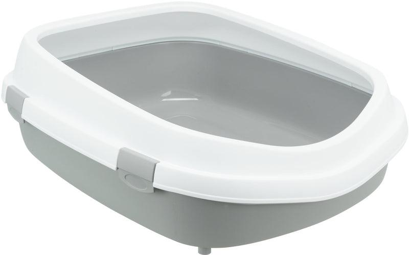 40174 Primo XXL cat litter tray with rim, 56 x 25 x 71 cm, grey/white