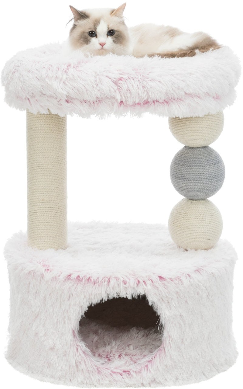 44539 Harvey scratching post, 73 cm, white-pink