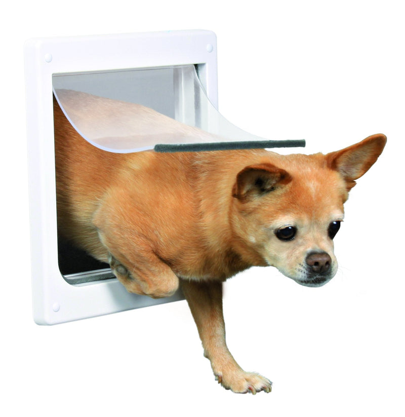 3877 2-Way dog flap, XS-S: 25 x 29 cm, white