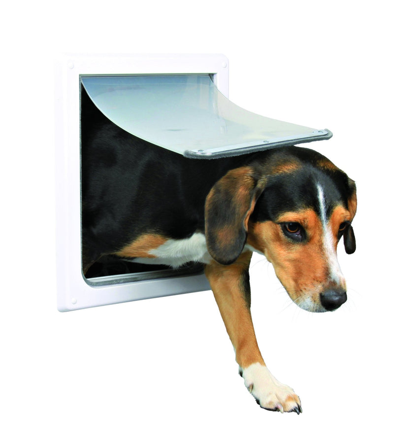 3878 2-Way dog flap, S-M: 30 x 36 cm, white