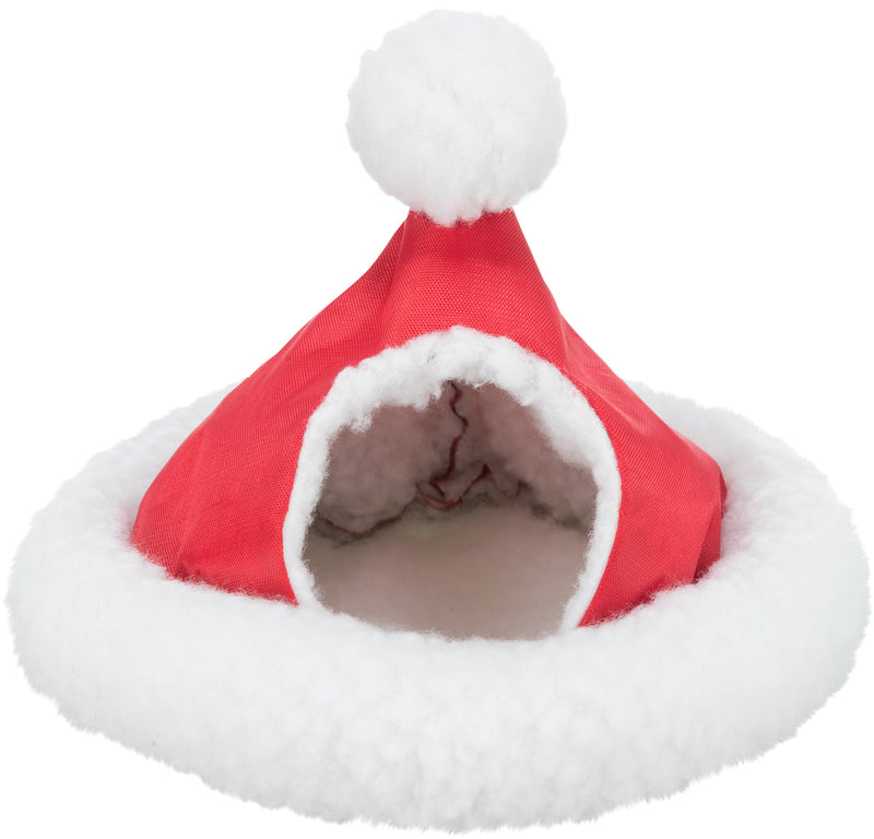 92635 Xmas cuddly cave, mice/hamsters, ø 17 cm, white/red