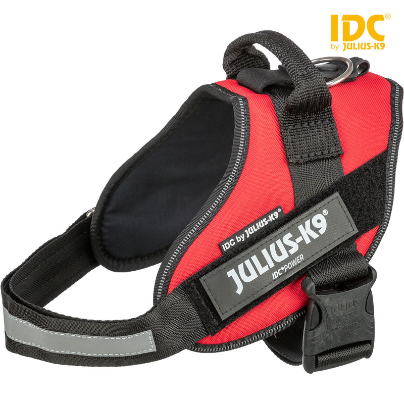 14843 Julius-K9 IDC Powerharness, 0/M?L: 58?76 cm/40 mm, red