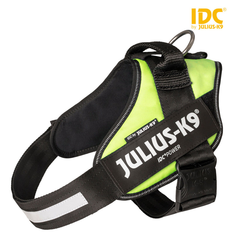 14857 Julius-K9 IDC Powerharness, 1/L: 63-85 cm/50 mm, neon yellow