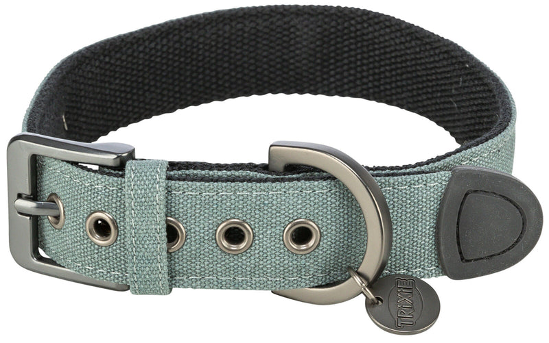 1970516 CityStyle Collar, extra wide, cotton, S-M: 30-37 cm/25 mm, sage