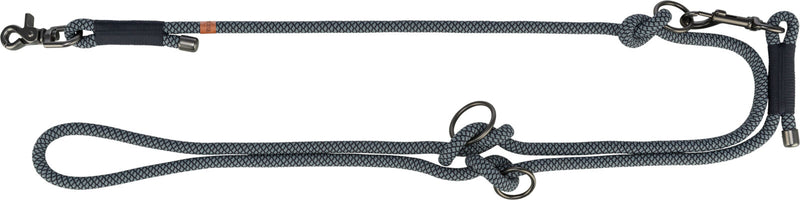 1985201 Soft Rope adjustable lead, XS-S: 2.00 m/diam 6 mm, black/grey