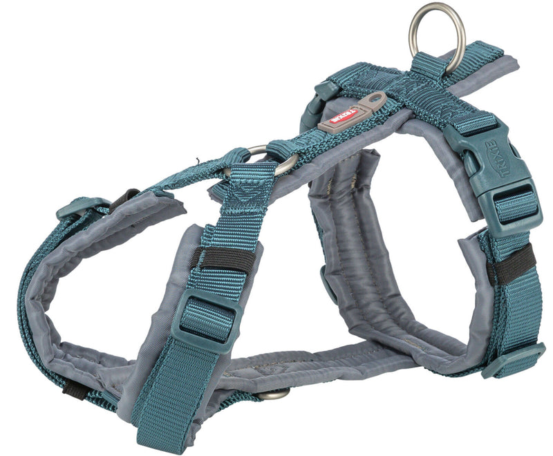 1997132 Premium trekking harness, S-M: 44-53 cm/20 mm, petrol/graphite