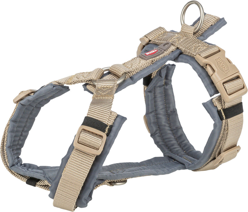 1997336 Premium trekking harness, M-L: 62-74 cm/25 mm, sand/graphite