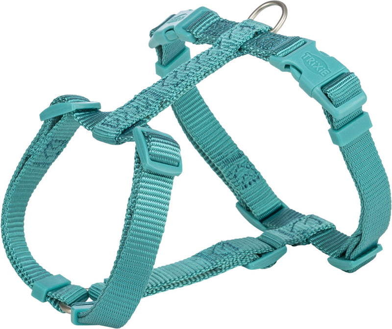 203428 Premium H-harness, M-L: 52-75 cm/20 mm, aqua