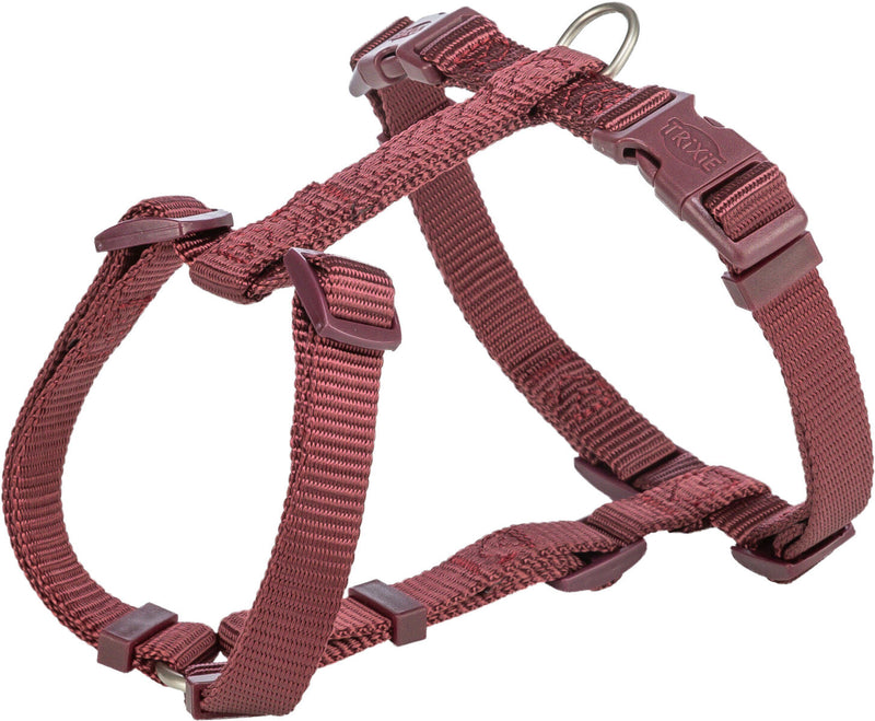 203531 Premium H-harness, L-XL: 75-120 cm/25 mm, sangria