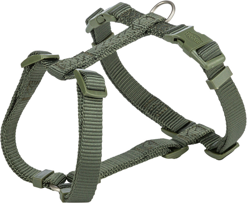 203533 Premium H-harness, L-XL: 75-120 cm/25 mm, olive green