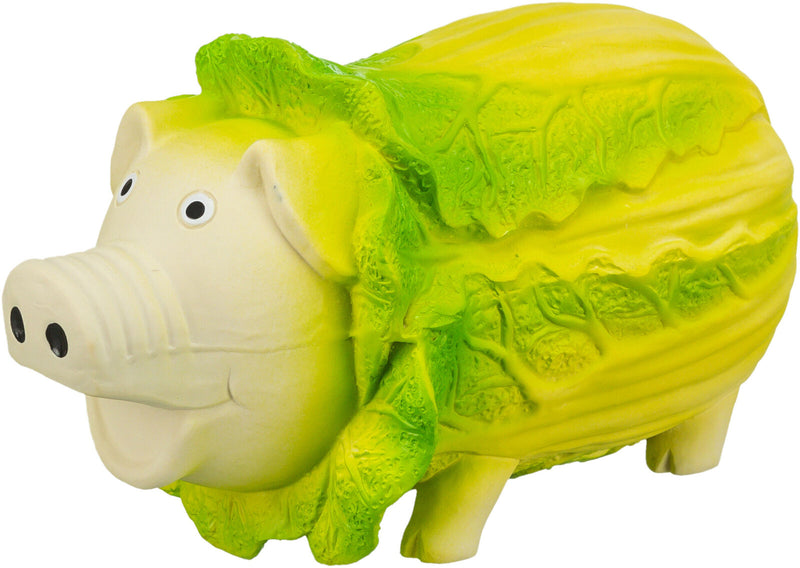 35522 Cabbage pig, latex, 23 cm, light green