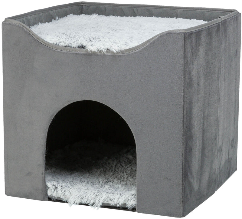 375010 Harvey Cave, 38 x 38 x 38 cm, grey/white-black