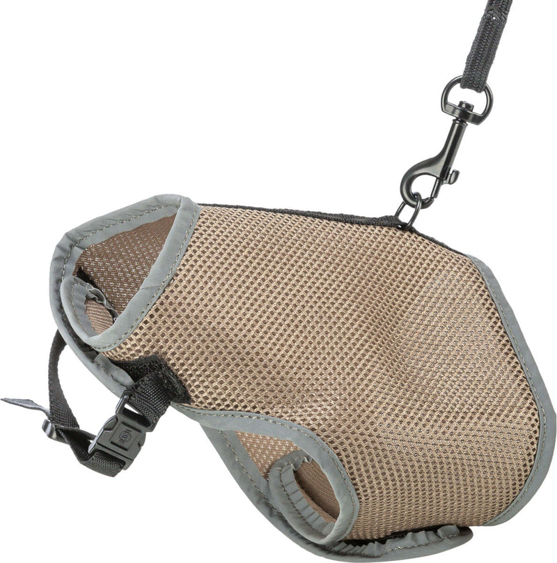 41898 Soft harness cat, with lead, 24â€“42 cm, 1.20 m, taupe