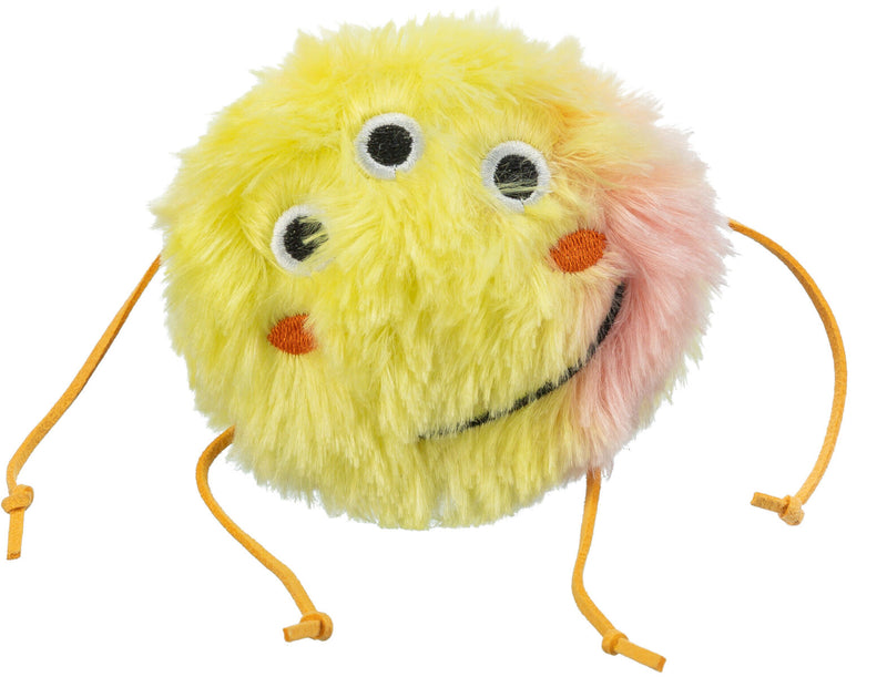 45688 Monster, plush, cathip, 10 cm, orange/yellow