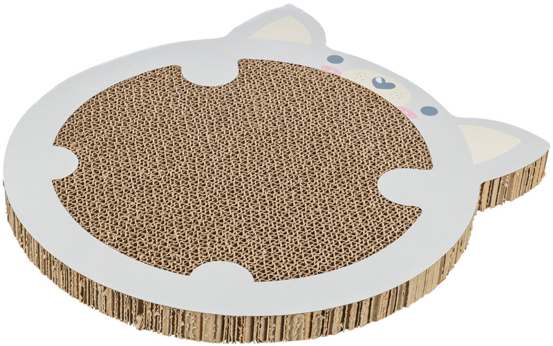 48041 Junior scratching cardboard, hamster, catnip, 31 x 2.5 x 32.5 cm, light grey