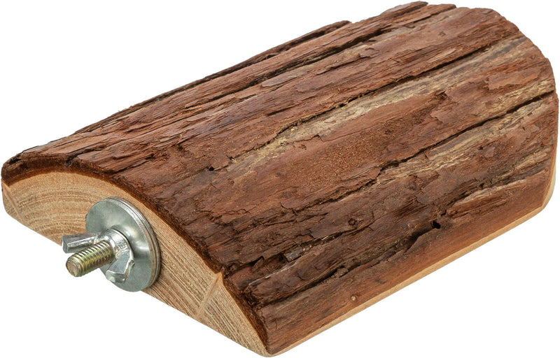 62250 Platform with screw fixing, bark wood, 10 x 15 cm