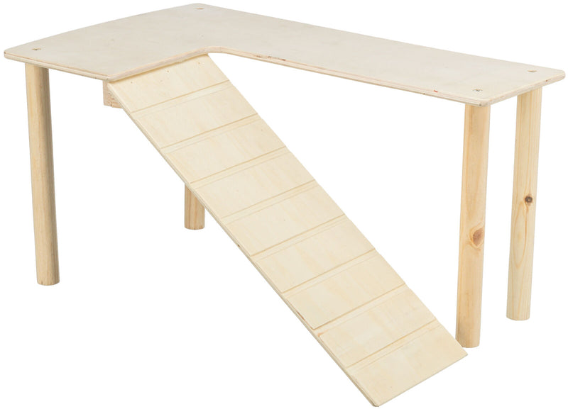 62265 Platform with ramp, mice/hamsters, wood, 47 x 25 x 30 cm