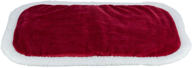 92408 Xmas lying mat Nevio, oval, 75 x 47 cm, red/white