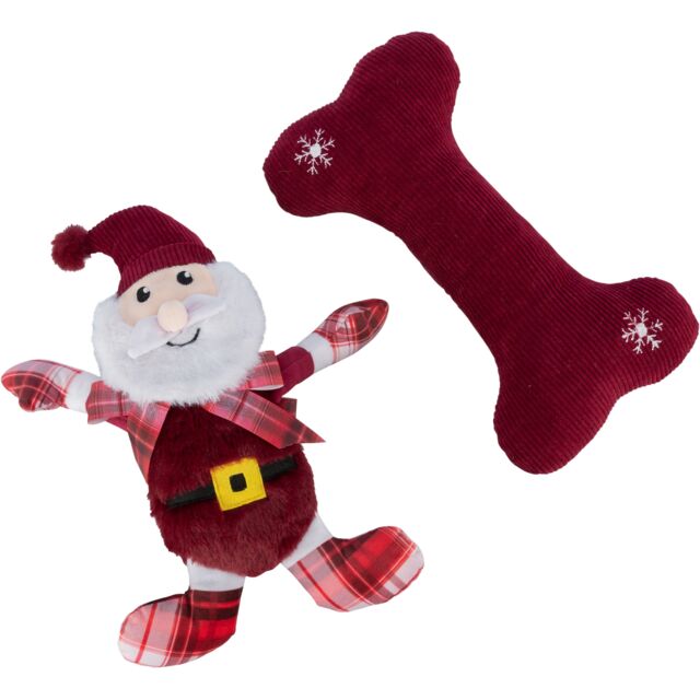 92595 Xmas Gift set, plush/fabric, 30 cm