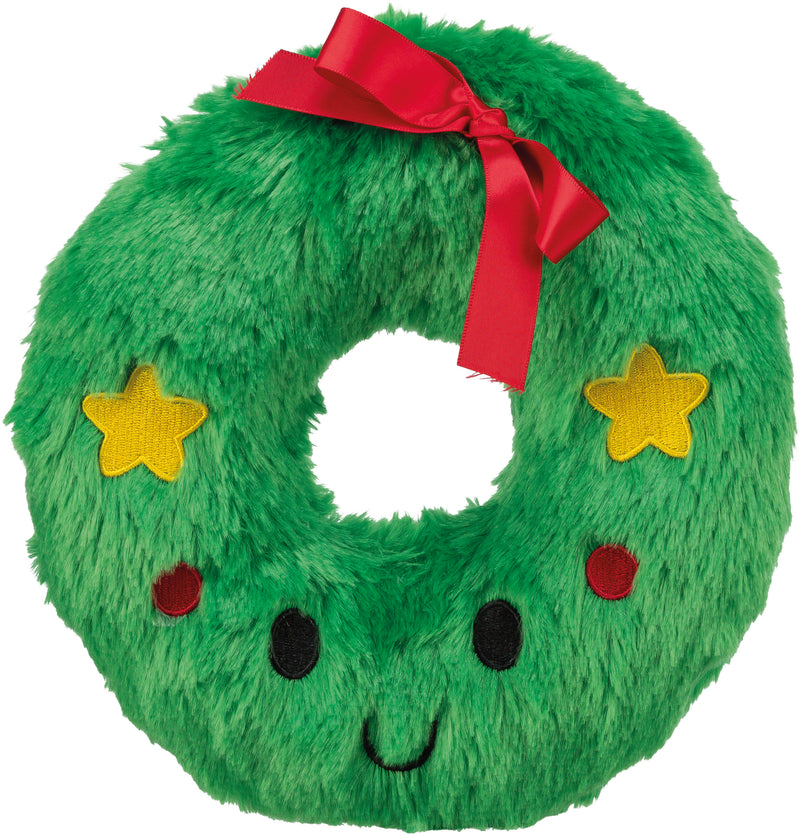 92627 Xmas wreath, plush, diam. 22 cm