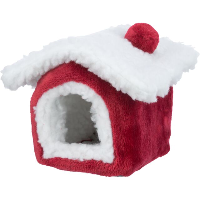 92652 Xmas cuddly cave, degus, 23 Ç? 18 Ç? 24 cm, red/white