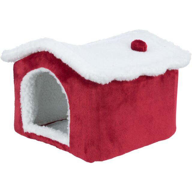 92653 Xmas cuddly cave, guinea pigs, 29 x 24 x 31 cm, red/white