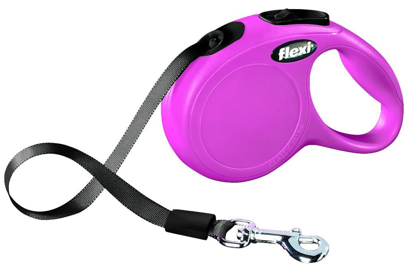 11826 flexi New CLASSIC, tape leash, XS: 3 m, pink