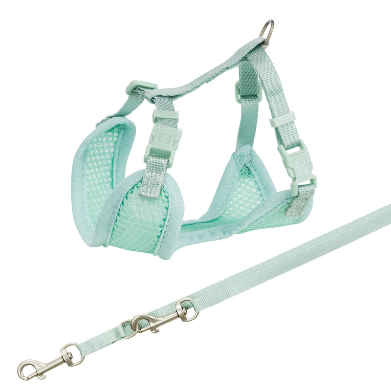 15565 Junior puppy soft harness with leash, 26Æ’??34 cm/10 mm, 2.00 m, mint