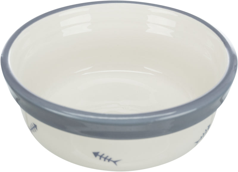 24860 Bowl ceramic, 0.3 l/ 12 cm, white/blue-grey