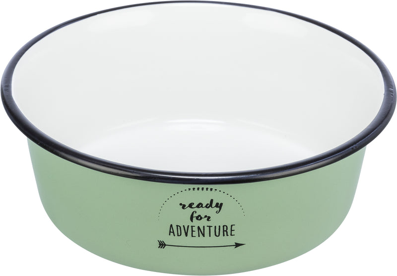 25211 Bowl enamel/stainless steel, 0.3 l/ 12 cm, green