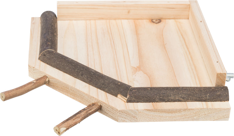 51698 Landing area with perches wood, 19 X 19 cm