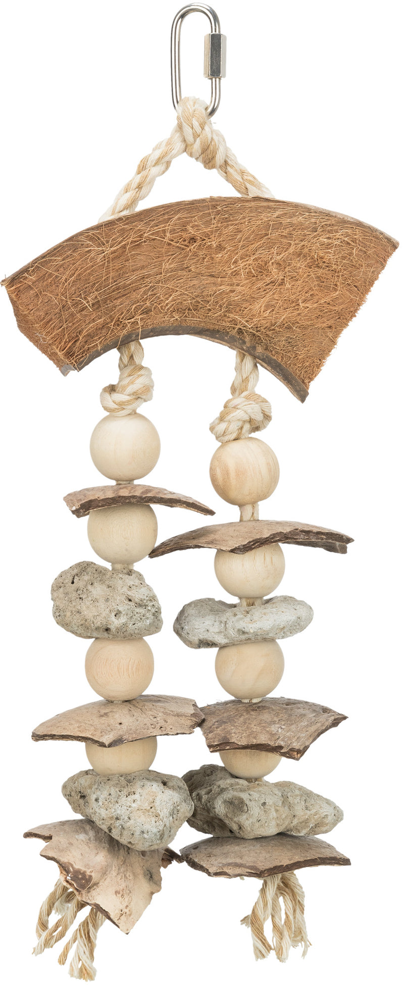 58996 Natural toy coconut/seashells, 35 cm